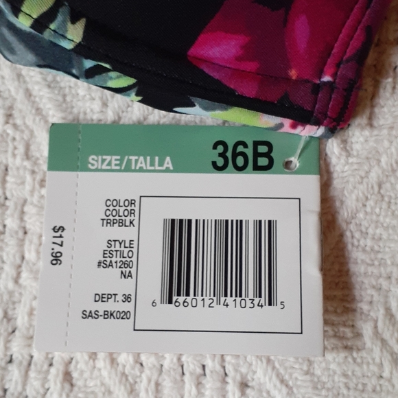 NWT Sz 36B Swimwear Separates Bikini Top - Picture 3 of 4